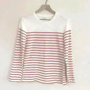 Monoprix Paris Organic Cotton Lightweight‎ Breton Top Size S